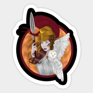 Athena war mode Sticker